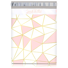 Load image into Gallery viewer, 10” X 13” Mosaic Pink Triangle Self-Sealing Poly Mailer Envelope - 100 Count
