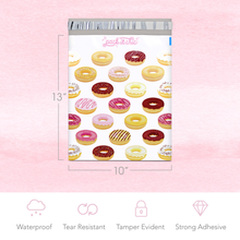 Load image into Gallery viewer, 10" X 13" Doughnuts Self-Sealing Poly Mailer Envelope - 100 Count

